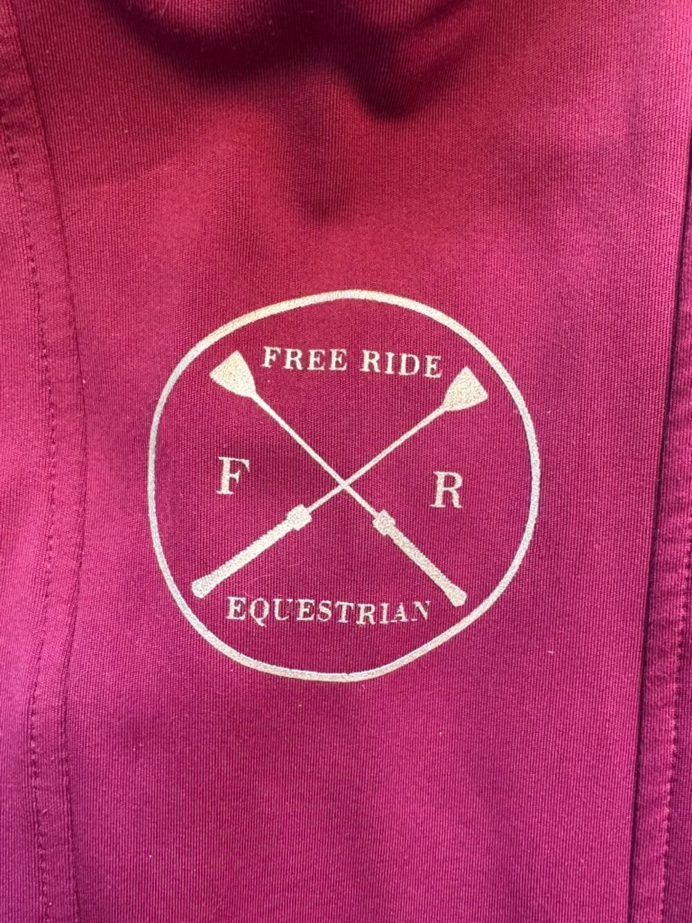 Free Ride Equestrian Define Full Seat Riding Leggings Raspberry XL - Picture 5 of 5